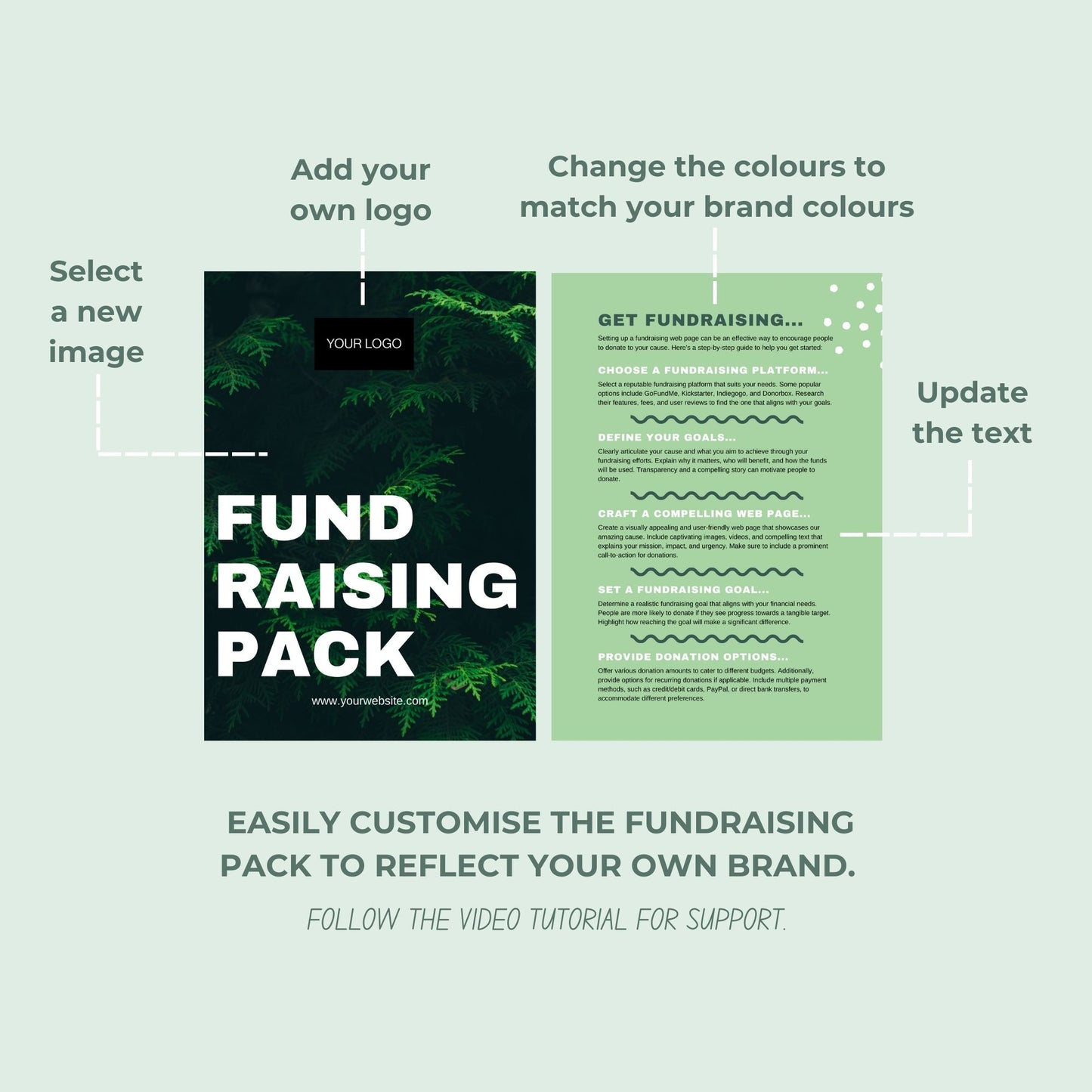 Green Theme Fundraising Pack